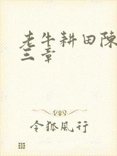 老牛耕田陈雪第三章