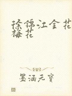 徐锦江金花瓶楷梅花