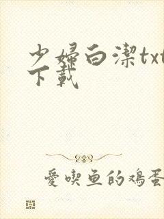 少妇白洁txt下载