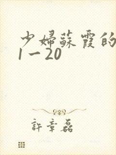 少妇苏霞的沉沦1一20