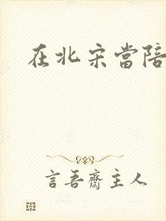 在北宋当陪房