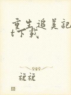 重生追美记txt下载