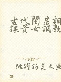 古代闺房调教h揉贵女调教记