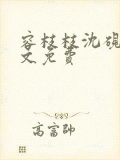 容枝枝沈砚书全文免费