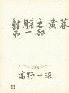 射雕之黄蓉新传第一部