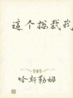 这个总裁我要了