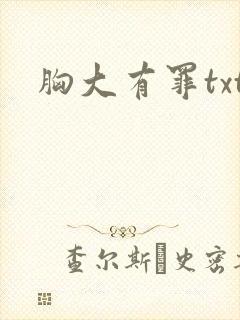 胸大有罪txt