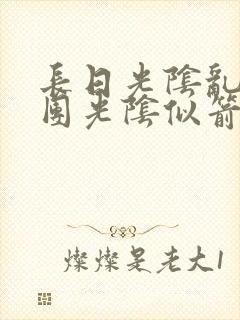 长日光阴乱作一团光阴似箭必读