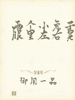 两个小兔子在衣服里左右晃