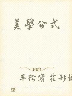 美学公式