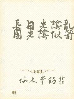 长日光阴乱作一团光阴似箭必读