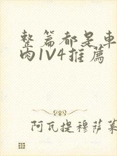 整篇都是车的多肉1V4推荐