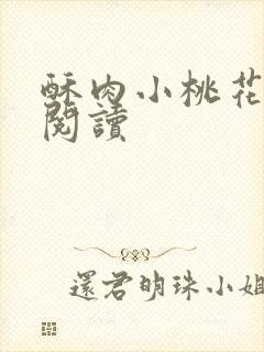 酥肉小桃花全文阅读