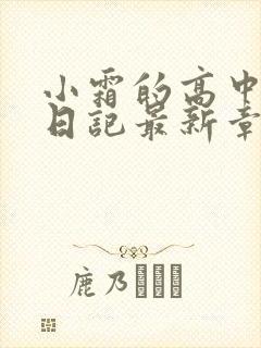 小霜的高中成长日记最新章节