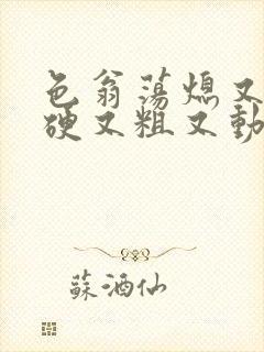 色翁荡熄又大又硬又粗又动态图