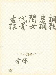 古代闺房调教h揉贵女调教记