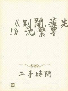 《别闹,薄先生!》沈繁星