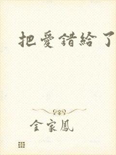 把爱错给了你