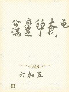 公么的大龟强大满足了我