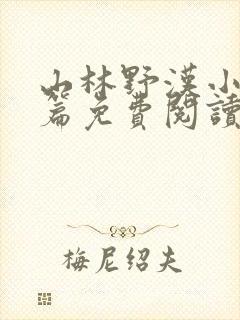 山林野汉小说全篇免费阅读