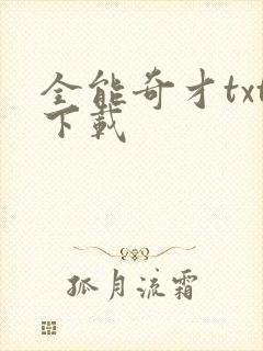 全能奇才txt下载