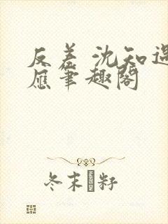 反差 沈知遇晏应笔趣阁