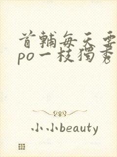 首辅每天要不够po一枝独秀全文