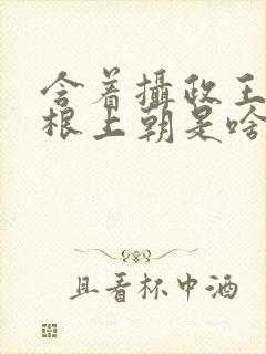 含着摄政王的紫根上朝是啥小说