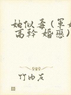 她似毒 (军婚 高干 婚恋)完结