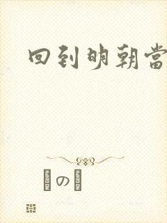 回到明朝当太子