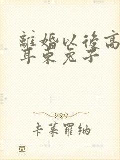 离婚以后高干 耳东兔子