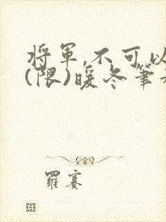 将军,不可以!(限)暖冬笔趣阁免费阅读