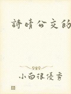 诗晴公交的小说