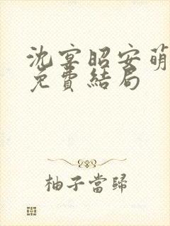 沈宴昭安萌全文免费结局