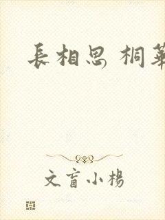长相思 桐华