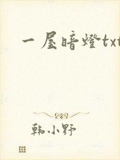 一屋暗灯txt
