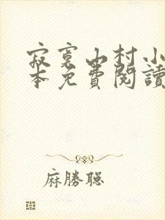 寂寞山村小说全本免费阅读