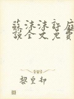 苏沫沫许庭川小说全文免费阅读