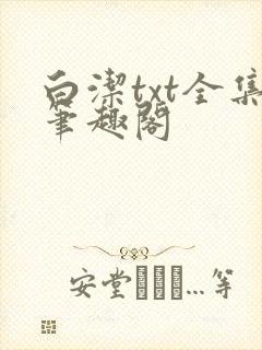 白洁txt全集笔趣阁