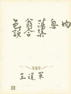 色翁荡息肉欲小说合集