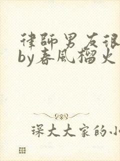 律师男友很难撩by春风榴火