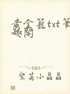 黄金笼txt笔趣阁