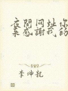 夜间网址你会回来感谢我的