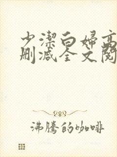 少洁白妇高义无删减全文阅读