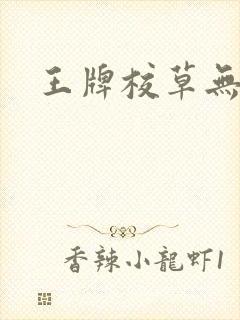 王牌校草无限爱