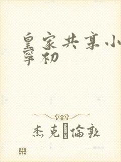 皇家共享小公主宁初