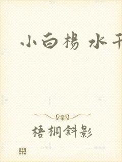 小白杨 水千丞