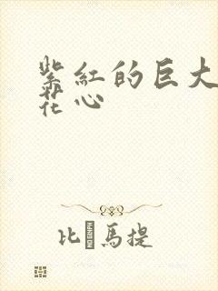 紫红的巨大顶开花心