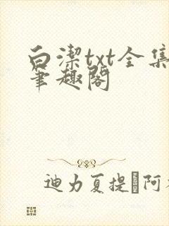 白洁txt全集笔趣阁