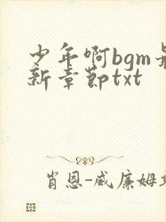 少年啊bgm最新章节txt